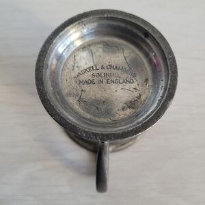 Vintage Pewter Single Tankard Measure 1/6 Gill Gaskell & Chambers Birmingham